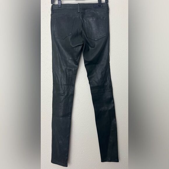 NWOT AG 100% Lamb Leather The Leggings Supper Skinny in Climbing Ivy Size 26 - Picture 4 of 14